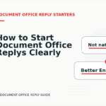 How to Start Document Office Replys Clearly