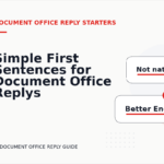 Simple First Sentences for Document Office Replys