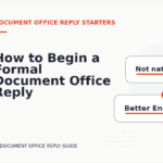 How to Begin a Formal Document Office Reply