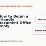 How to Begin a Friendly Document Office Reply