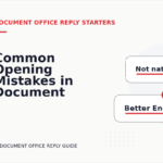 Common Opening Mistakes in Document Office Replys