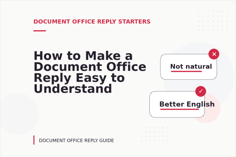 How to Make a Document Office Reply Easy to Understand
