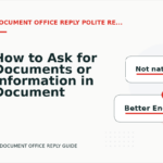 How to Ask for Documents or Information in Document Office Reply English