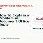 How to Explain a Problem in Document Office Reply English