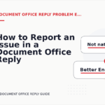 How to Report an Issue in a Document Office Reply