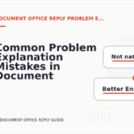 Common Problem Explanation Mistakes in Document Office Reply English