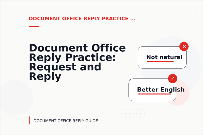 Document Office Reply Practice: Request and Reply Examples