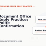 Document Office Reply Practice: Polite Confirmation Examples