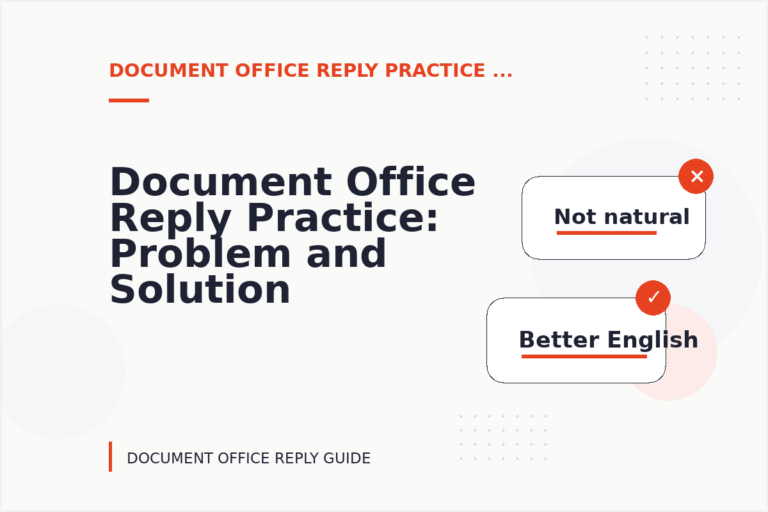 Document Office Reply Practice: Problem and Solution Replies