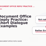 Document Office Reply Practice: Short Dialogue Examples