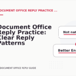 Document Office Reply Practice: Clear Reply Patterns