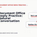 Document Office Reply Practice: Natural Conversation Lines