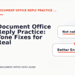 Document Office Reply Practice: Tone Fixes for Real Situations