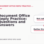 Document Office Reply Practice: Questions and Answers