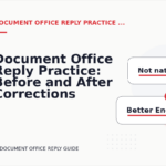 Document Office Reply Practice: Before and After Corrections